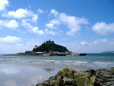 View of Mounts Bay looking towards St Michael's Mount